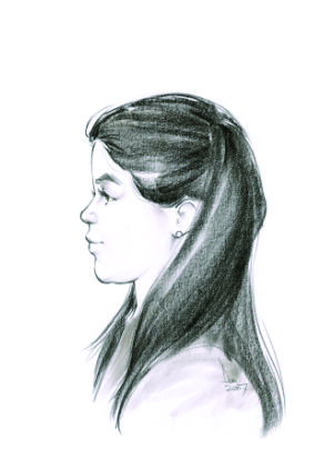 Side View Portrait - Black & White | Kaman's Art: Shop Kamans